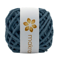 Cargar imagen en el visor de la galería, Hilaza Algodón Mini 3mm Makrama 150gr Azul Grisáceo