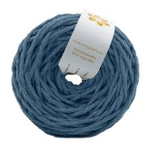 Cargar imagen en el visor de la galería, Hilaza Algodón 3mm Makrama 100m Azul Grisáceo