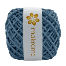 Cargar imagen en el visor de la galería, Hilaza Algodón 3mm Makrama 100m Azul Grisáceo