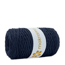 Cargar imagen en el visor de la galería, Cuerda Algodón 2mm Makrama 500gr Azul Marino