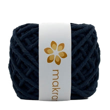 Cargar imagen en el visor de la galería, Hilaza Algodón Mini 3mm Makrama 150gr Azul Marino