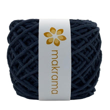 Cargar imagen en el visor de la galería, Hilaza Algodón 3mm Makrama 100m Azul Marino