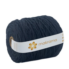 Cargar imagen en el visor de la galería, Hilaza Algodón 4mm Makrama 1kg Azul Marino