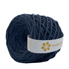 Cargar imagen en el visor de la galería, Hilaza Algodón 4mm Makrama 500gr Azul Marino