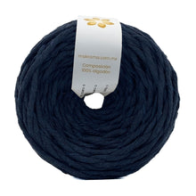 Cargar imagen en el visor de la galería, Hilaza Algodón 4mm Makrama 500gr Azul Marino