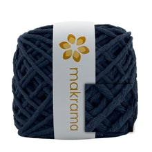 Cargar imagen en el visor de la galería, Hilaza Algodón 4mm Makrama 500gr Azul Marino