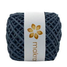 Cargar imagen en el visor de la galería, Cuerda Algodón Mini 2mm Makrama 150gr Azul Oxford