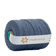 Cargar imagen en el visor de la galería, Hilaza Algodón 3mm Makrama 1kg Azul Oxford