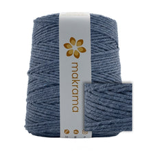 Cargar imagen en el visor de la galería, Hilaza Algodón 3mm Makrama 1kg Azul Oxford