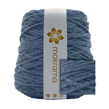 Cargar imagen en el visor de la galería, Hilaza Algodón 4mm Makrama 1kg Azul Oxford