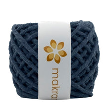 Cargar imagen en el visor de la galería, Hilaza Algodón Mini 4mm Makrama 150gr Azul Oxford