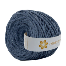 Cargar imagen en el visor de la galería, Hilaza Algodón 4mm Makrama 500gr Azul Oxford