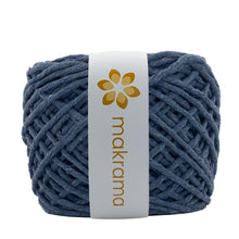 Cargar imagen en el visor de la galería, Hilaza Algodón 4mm Makrama 500gr Azul Oxford
