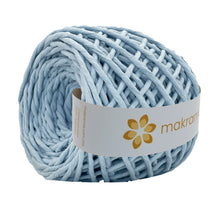 Cargar imagen en el visor de la galería, Hilaza Algodón 4mm Makrama 500gr Azul Pastel