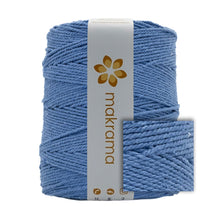 Cargar imagen en el visor de la galería, Cuerda Algodón 2mm Makrama 1kg Azul Plumbago