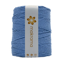 Cargar imagen en el visor de la galería, Cuerda Algodón 2mm Makrama 1kg Azul Plumbago