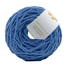 Cargar imagen en el visor de la galería, Cuerda Algodón Mini 2mm Makrama 150gr Azul Plumbago