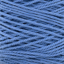 Cargar imagen en el visor de la galería, Cuerda Algodón 2mm Makrama 100m Azul Plumbago