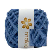 Cargar imagen en el visor de la galería, Hilaza Algodón Mini 3mm Makrama 150gr Azul Plumbago