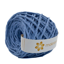 Cargar imagen en el visor de la galería, Hilaza Algodón 3mm Makrama 100m Azul Plumbago