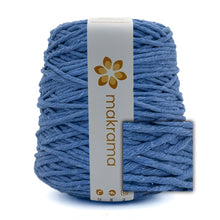 Cargar imagen en el visor de la galería, Hilaza Algodón 4mm Makrama 1kg Azul Plumbago