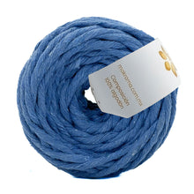 Cargar imagen en el visor de la galería, Hilaza Algodón Mini 4mm Makrama 150gr Azul Plumbago