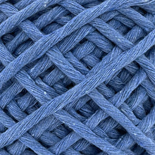Cargar imagen en el visor de la galería, Hilaza Algodón Mini 4mm Makrama 150gr Azul Plumbago