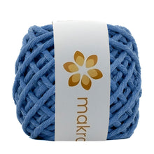 Cargar imagen en el visor de la galería, Hilaza Algodón Mini 4mm Makrama 150gr Azul Plumbago