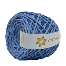 Cargar imagen en el visor de la galería, Hilaza Algodón 4mm Makrama 500gr Azul Plumbago