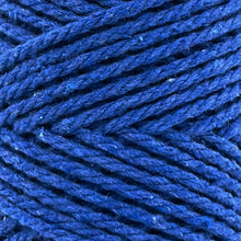 Cargar imagen en el visor de la galería, Cuerda Algodón 2mm Makrama 100m Azul Rey