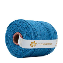 Cargar imagen en el visor de la galería, Cuerda Algodón 2mm Makrama 1kg Azul Turquesa