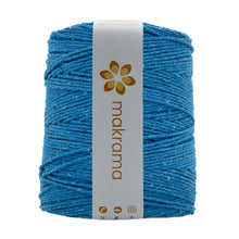 Cargar imagen en el visor de la galería, Cuerda Algodón 2mm Makrama 1kg Azul Turquesa
