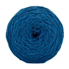 Cargar imagen en el visor de la galería, Cuerda Algodón 2mm Makrama 500gr Azul Turquesa