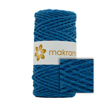 Cargar imagen en el visor de la galería, Cuerda Algodón 2mm Makrama 100m Azul Turquesa