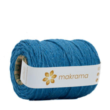 Cargar imagen en el visor de la galería, Hilaza Algodón 3mm Makrama 1kg Azul Turquesa