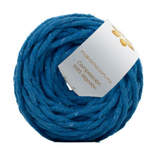 Cargar imagen en el visor de la galería, Hilaza Algodón Mini 3mm Makrama 150gr Azul Turquesa