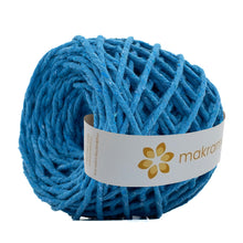 Cargar imagen en el visor de la galería, Hilaza Algodón 3mm Makrama 100m Azul Turquesa