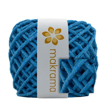 Cargar imagen en el visor de la galería, Hilaza Algodón 3mm Makrama 100m Azul Turquesa