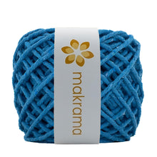 Cargar imagen en el visor de la galería, Hilaza Algodón 3mm Makrama 100m Azul Turquesa