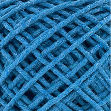 Cargar imagen en el visor de la galería, Hilaza Algodón 3mm Makrama 100m Azul Turquesa