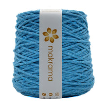 Cargar imagen en el visor de la galería, Hilaza Algodón 4mm Makrama 1kg Azul Turquesa