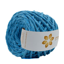 Cargar imagen en el visor de la galería, Hilaza Algodón Mini 4mm Makrama 150gr Azul Turquesa