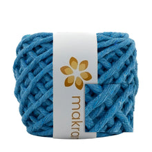 Cargar imagen en el visor de la galería, Hilaza Algodón Mini 4mm Makrama 150gr Azul Turquesa