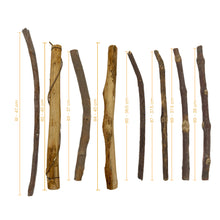 Cargar imagen en el visor de la galería, Bastón Madera Makrama 37cm - 43cm