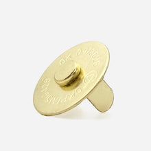 Cargar imagen en el visor de la galería, Broches Imán Para Bolsa Makrama 18mm Dorado 10pz