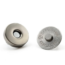Cargar imagen en el visor de la galería, Broches Iman Para Bolsa Makrama 18mm Plateado (10pzs)