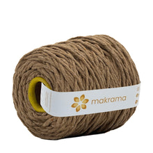 Cargar imagen en el visor de la galería, Hilaza Algodón 4mm Makrama 1kg Café Capuchino