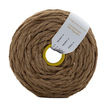 Cargar imagen en el visor de la galería, Hilaza Algodón 4mm Makrama 1kg Café Capuchino