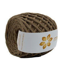 Cargar imagen en el visor de la galería, Hilaza Algodón Mini 4mm Makrama 150gr Café Capuchino