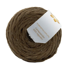 Cargar imagen en el visor de la galería, Hilaza Algodón Mini 4mm Makrama 150gr Café Capuchino